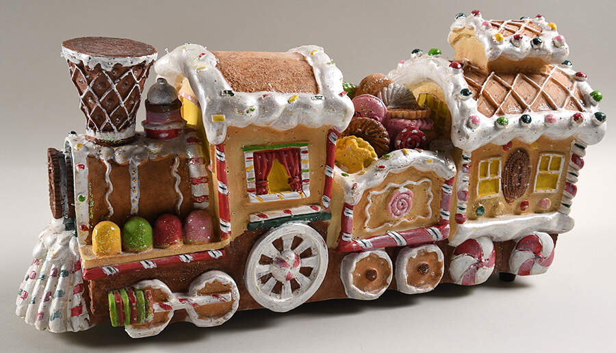 Gingermint Gingerbread Train - With Box by Cracker Barrel-1