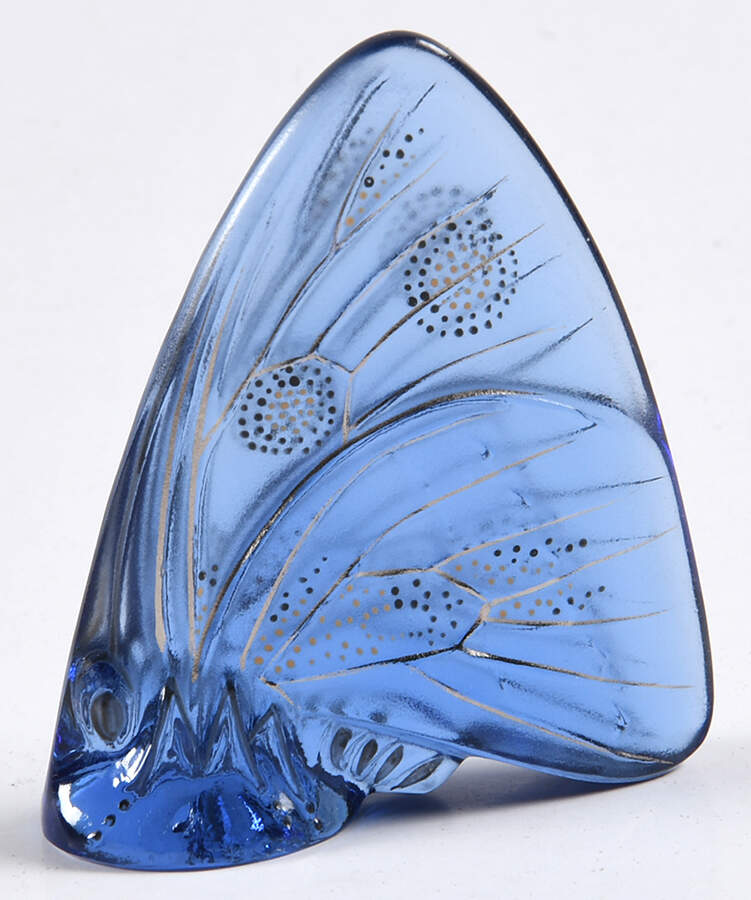 Grand Nacre Butterfly Butterfly - Sapphire - No Box by Lalique-1