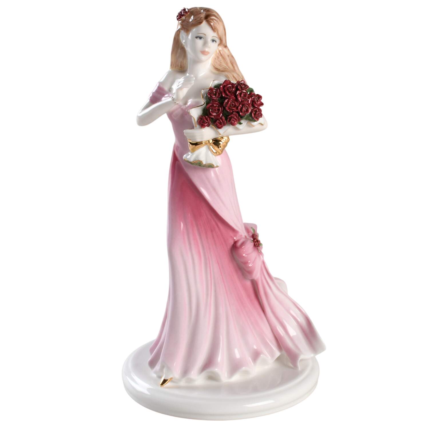 Language of Flowers I Love You - Red Roses - No Box by Coalport-1