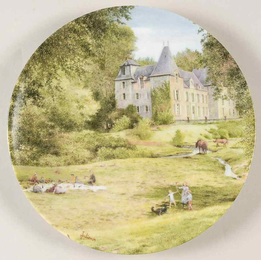 French Country Landscapes Picnic On The Grass - Boxed by D'Arceau Limoges-1