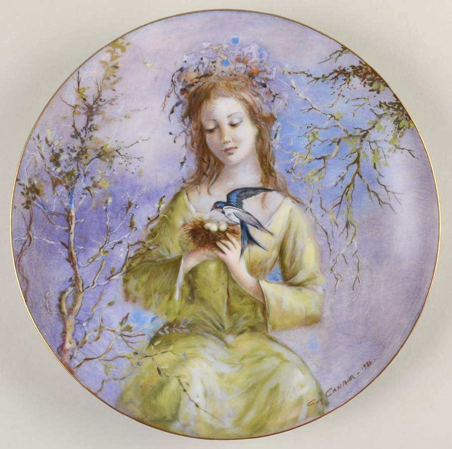 Girls of The Seasons Spring-La Jeune Fille Du Printemps - Boxed by D'Arceau Limoges-1
