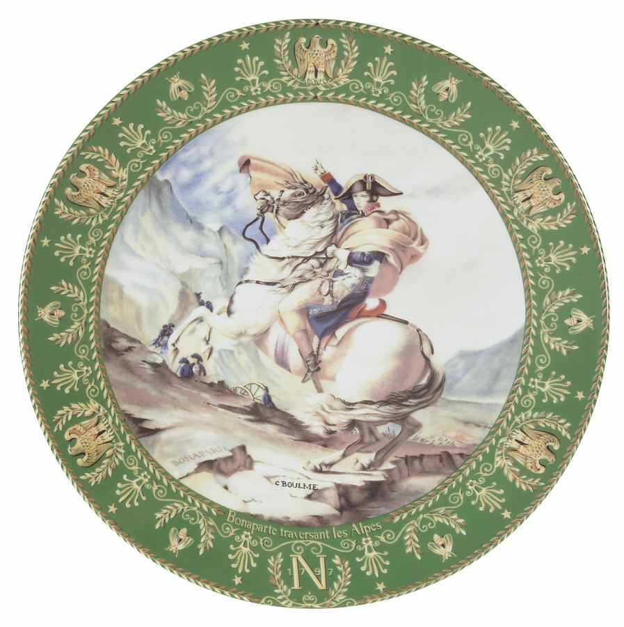 Josephine & Napoleon Bonaparte Traversant Les Alps - Boxed by D'Arceau Limoges-1