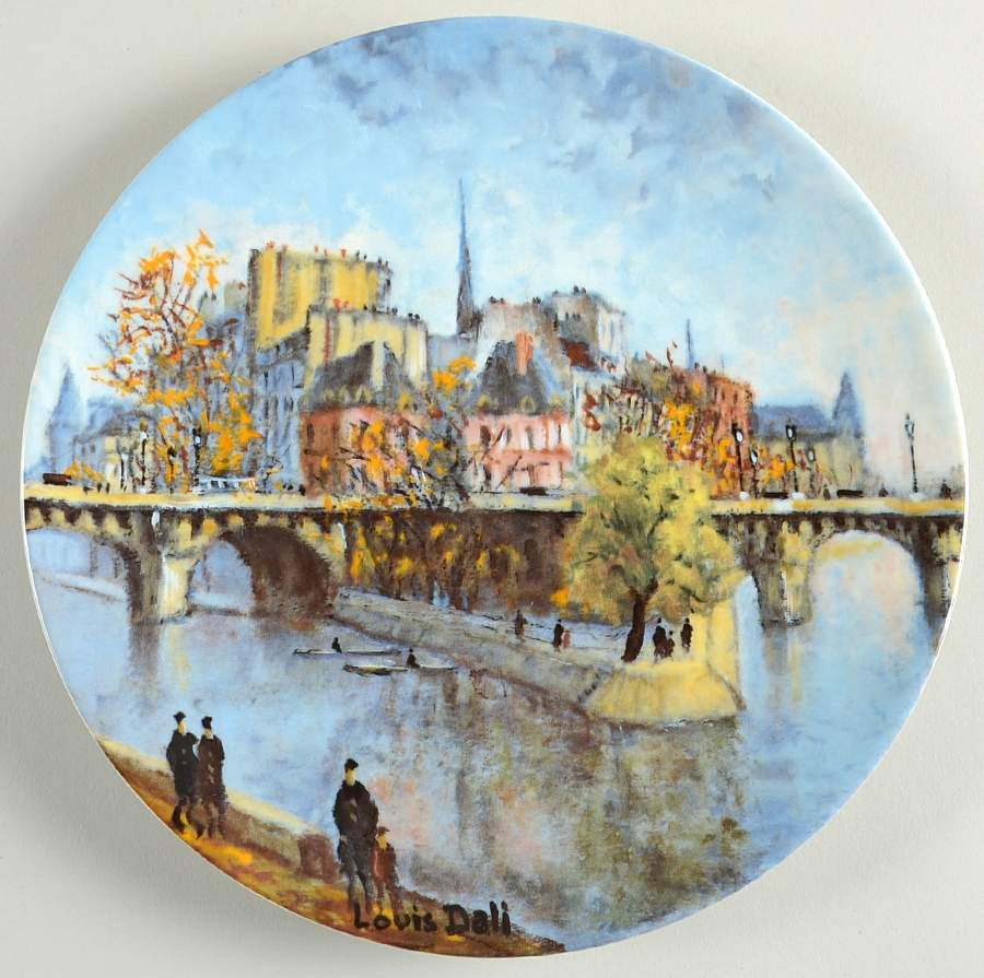 Les Sites De Parisiens La Pointe Du Vert Galant Et Le Pont Neuf - Boxed by D'Arceau Limoges-1