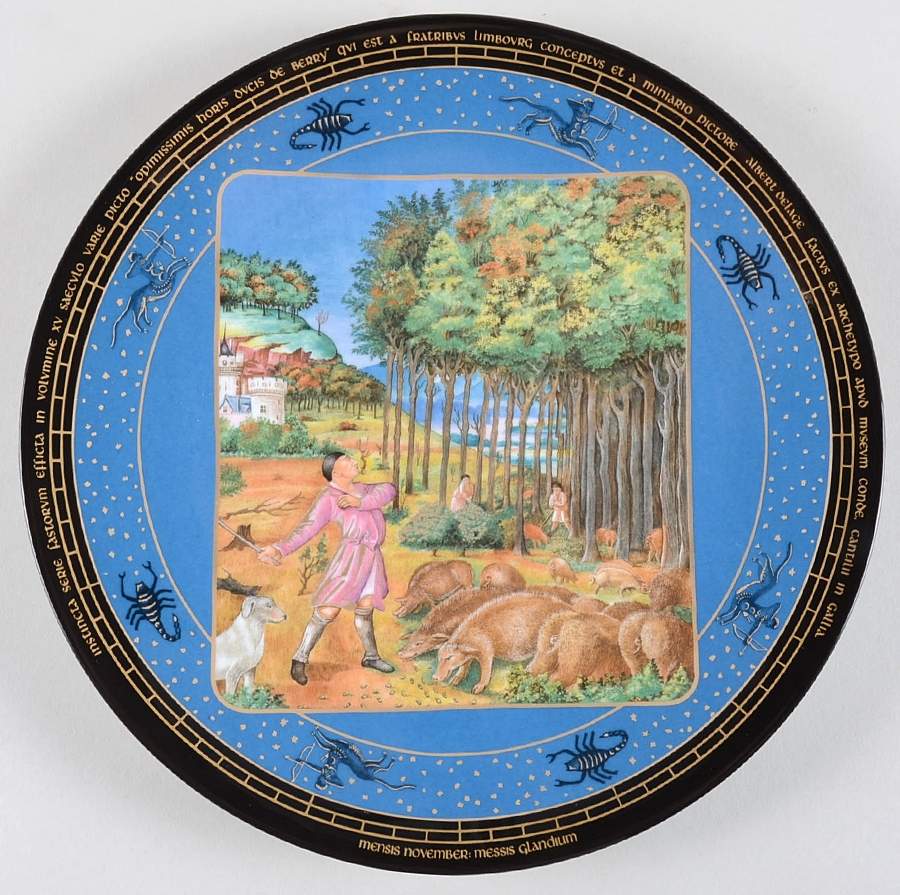 Tres Riches Heures Novembre-November - Boxed by D'Arceau Limoges-1