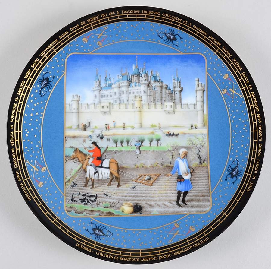 Tres Riches Heures Octobre-October - Boxed by D'Arceau Limoges-1