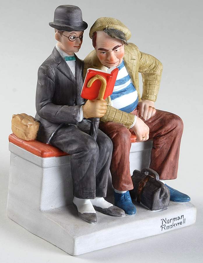 Norman Rockwell Figurines The Interloper - Boxed by Danbury Mint-1