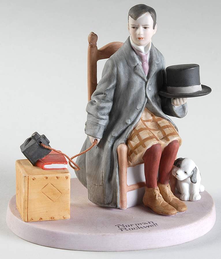 Norman Rockwell Figurines Self Portrait - No Box by Danbury Mint-1