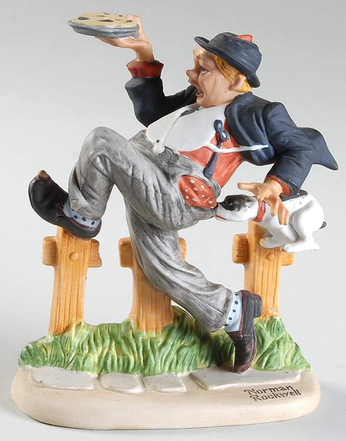 Norman Rockwell Figurines Caught In The Act - Boxed by Danbury Mint-1