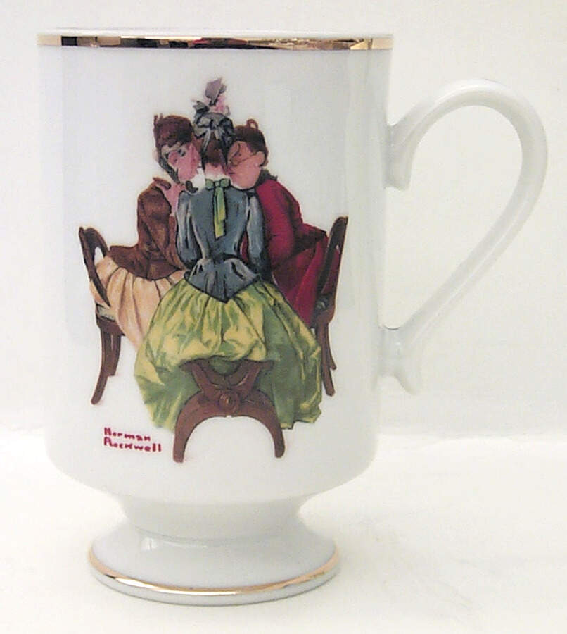 Norman Rockwell Mug Gossips - No Box by Danbury Mint-1