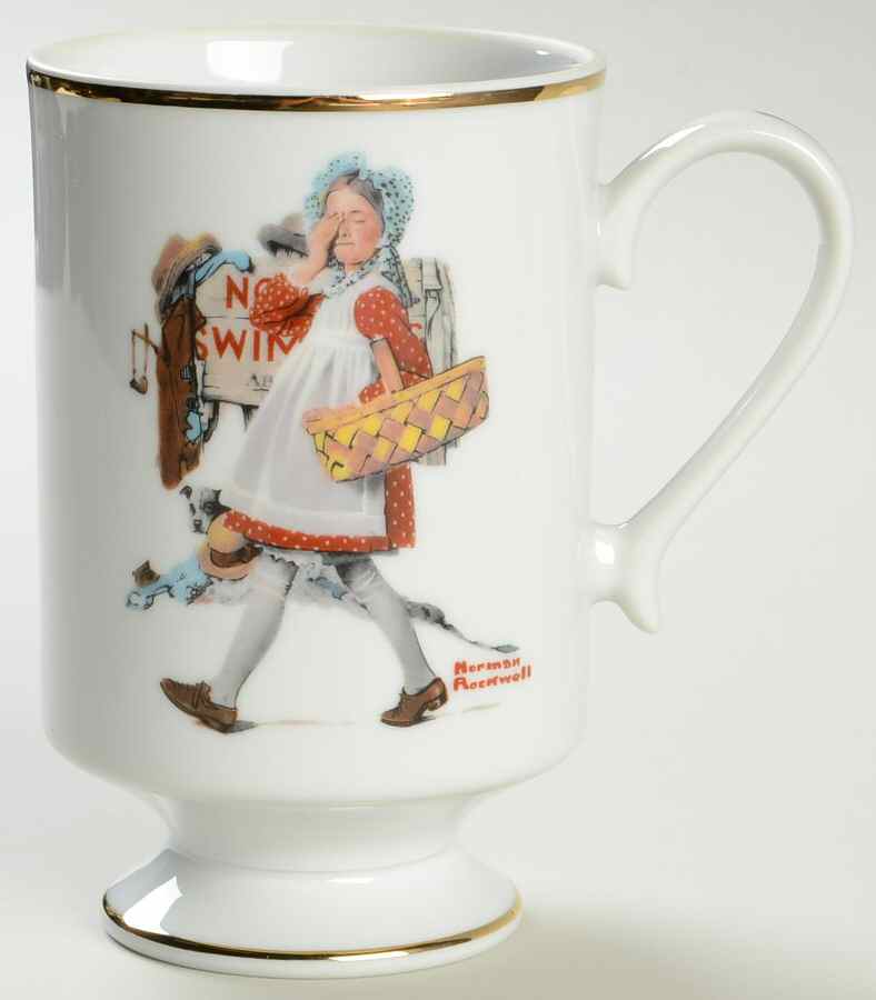 Norman Rockwell Mug Hide Your Eyes - No Box by Danbury Mint-1