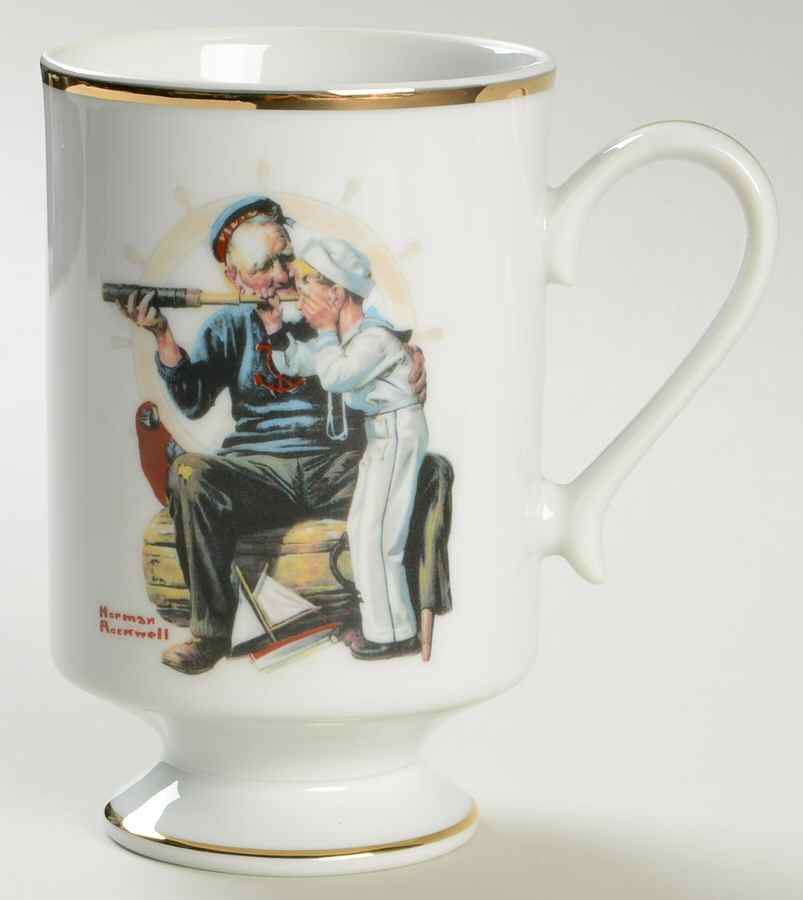 Norman Rockwell Mug Ship Ahoy - No Box by Danbury Mint-1