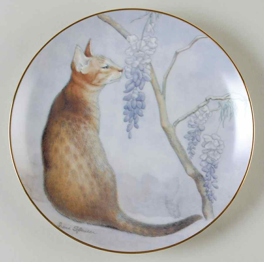 Cats and Flowers How Sweet It Is - No Box by Danbury Mint-1