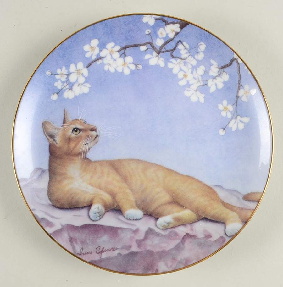Cats and Flowers One Day In May - No Box by Danbury Mint-1