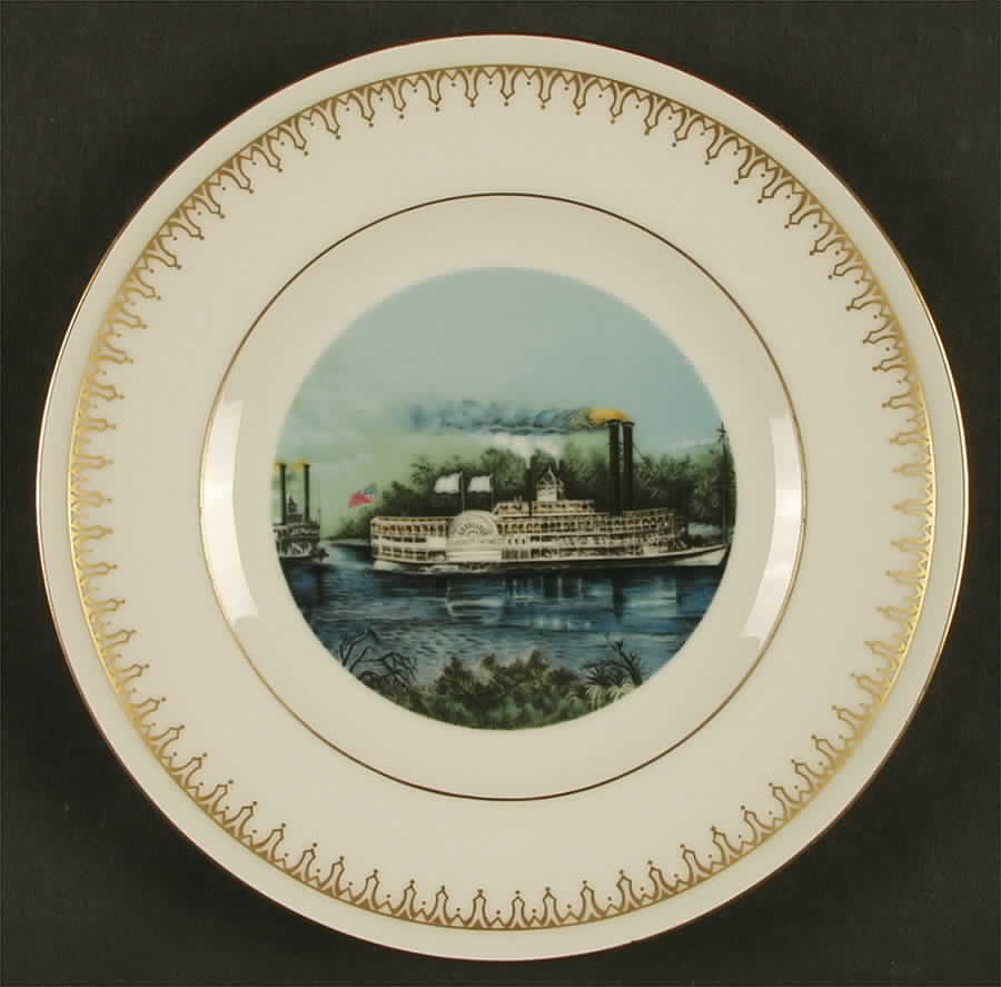 Currier & Ives Rounding A Bend - No Box by Danbury Mint-1
