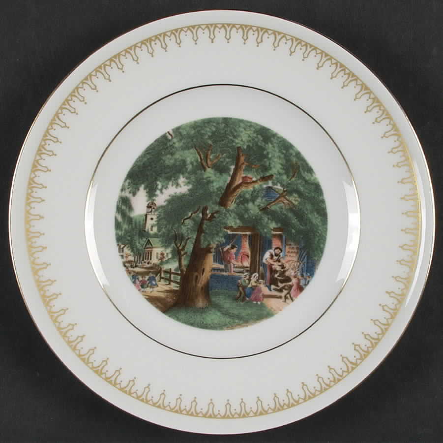 Currier & Ives The Village Blacksmith - No Box by Danbury Mint-1