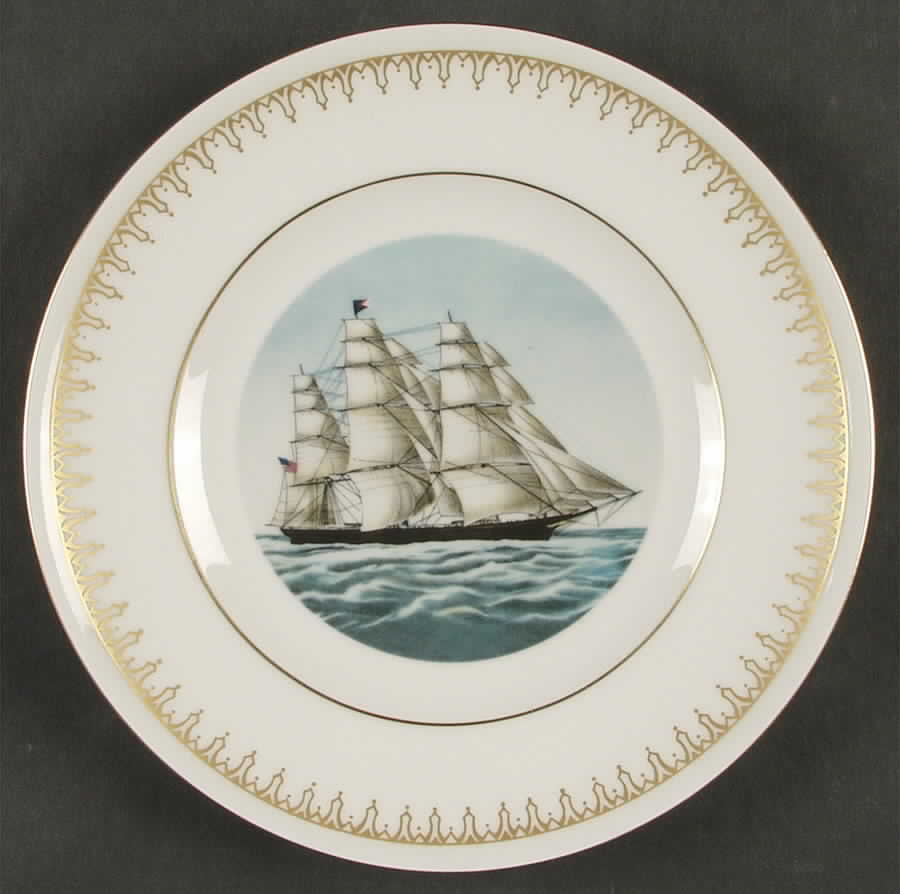 Currier & Ives Clipper Ship "Flying Cloud" - No Box by Danbury Mint-1