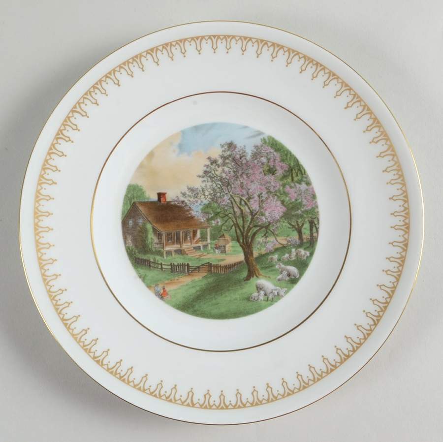 Currier & Ives American Homestead - No Box by Danbury Mint-1