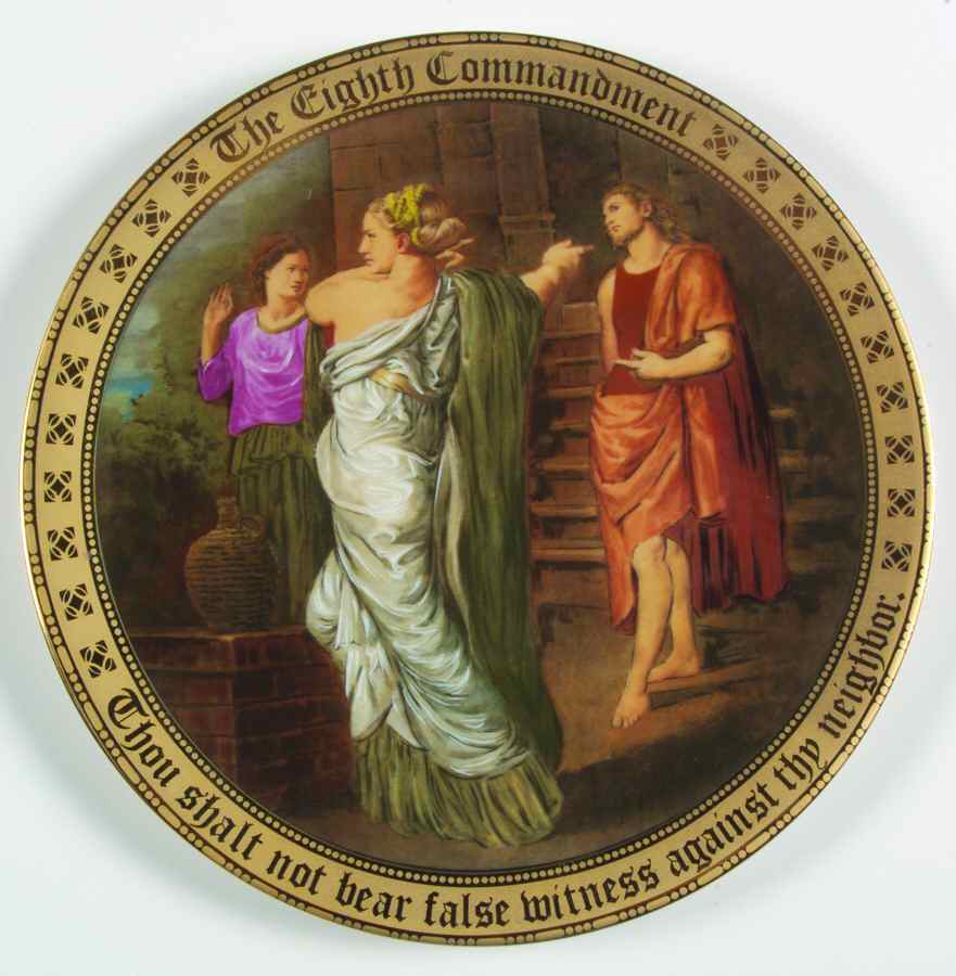 Ten Commandments Thou Shalt Not Bear False Witness - No Box by Danbury Mint-1