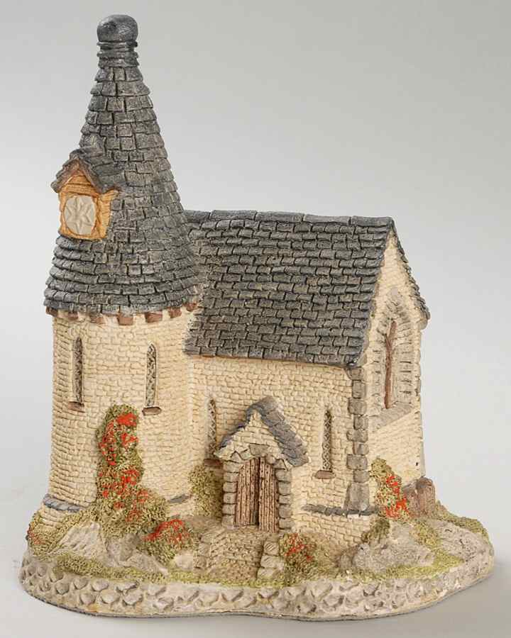 At the Center of the Village The Chapel - Boxed by David Winter-1