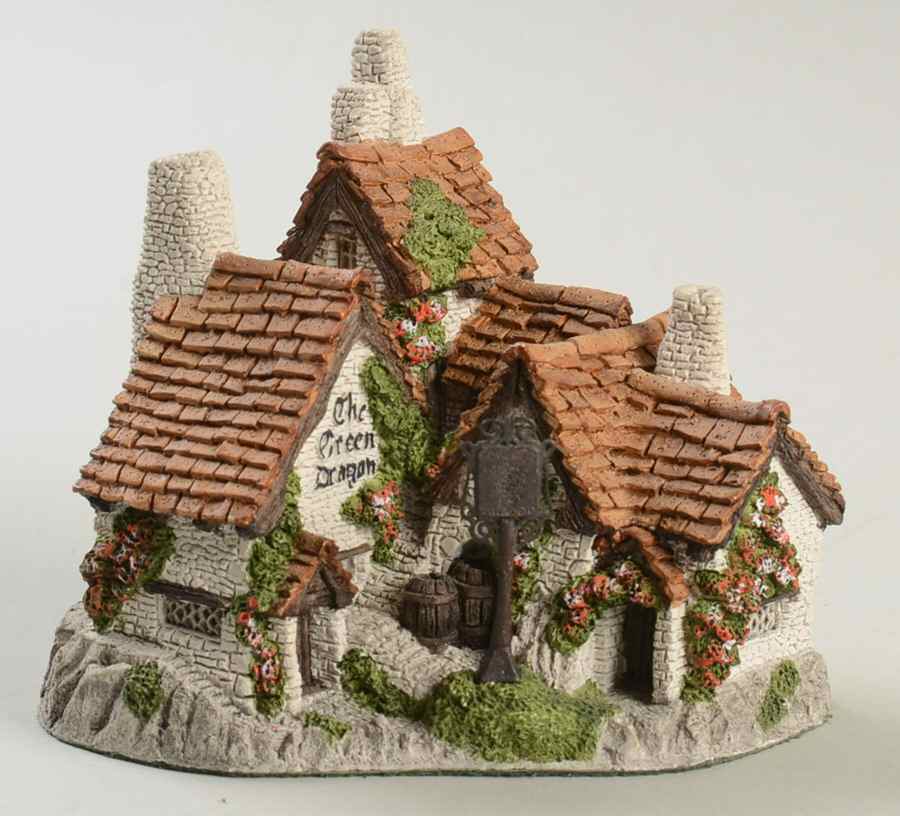 At the Center of the Village The Green Dragon Pub/Inn - Boxed by David Winter-1