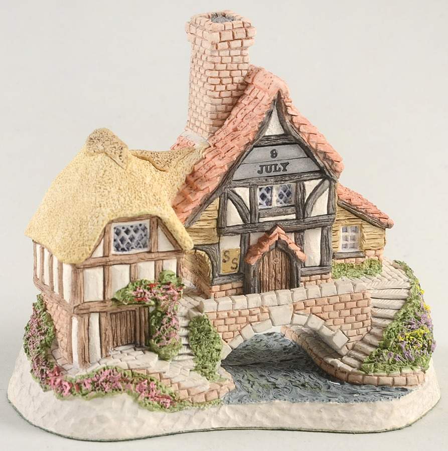 Painting Event Pieces Birthday Cottage-July - Boxed by David Winter-1