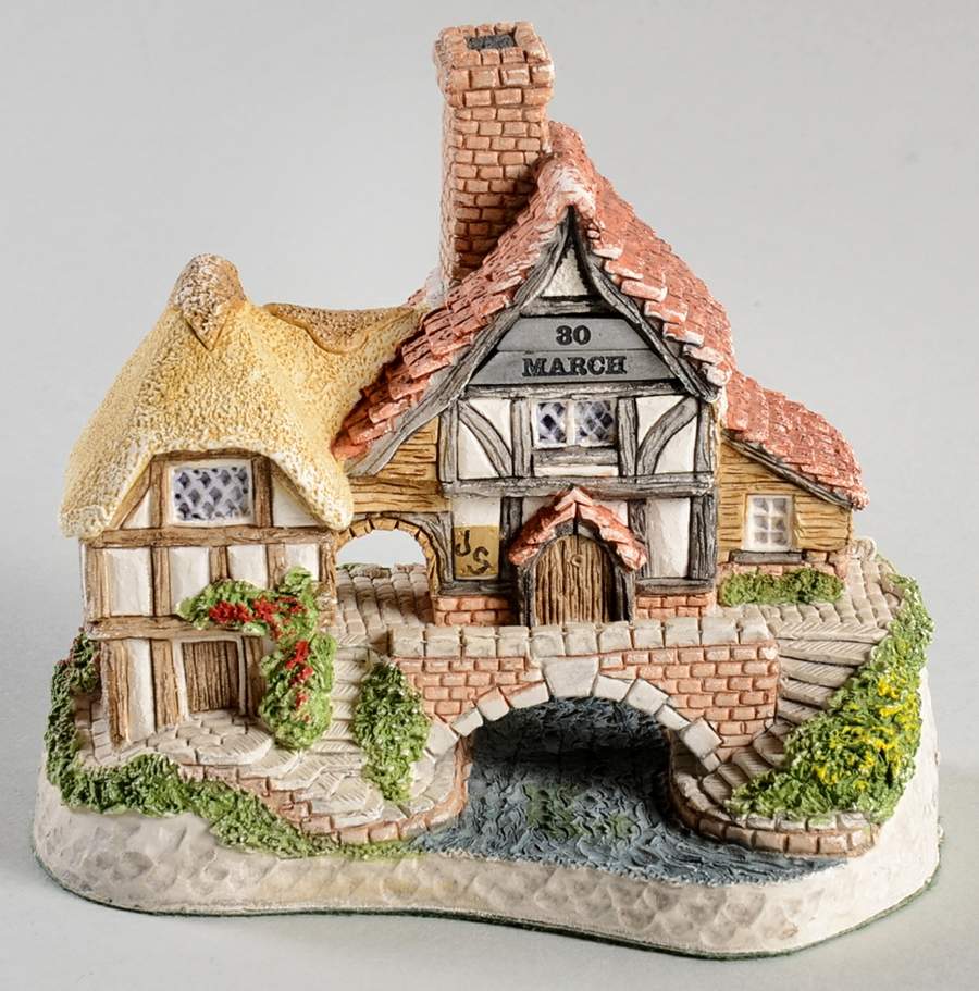 Painting Event Pieces Birthday Cottage-March 30 - Boxed by David Winter-1