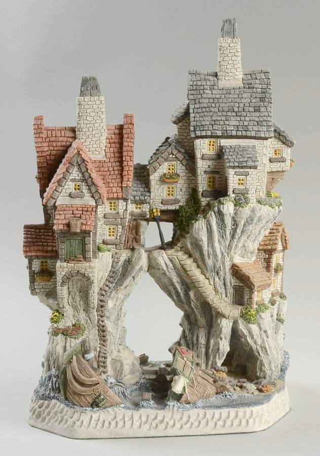 West Country Collection Wreckers Cottages-Premier - No Box by David Winter-1