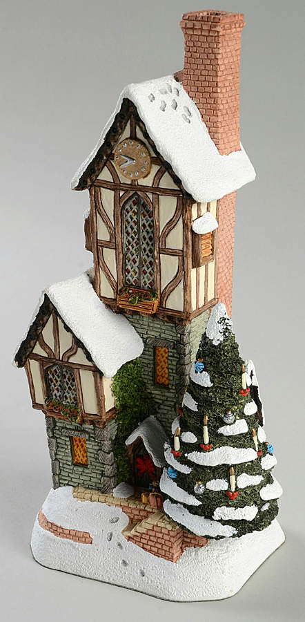 Winterville Collection The Christmastime Clockhouse - No Box by David Winter-1