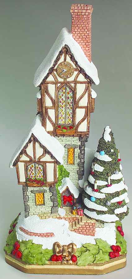 Winterville Collection The Christmastime Clockhouse-Premier - Boxed by David Winter-1