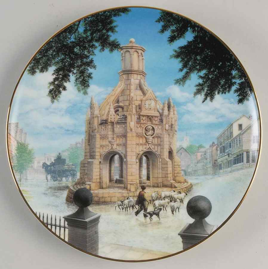 David Winter Cottage Plates Chichester Cross  - Boxed by David Winter-1