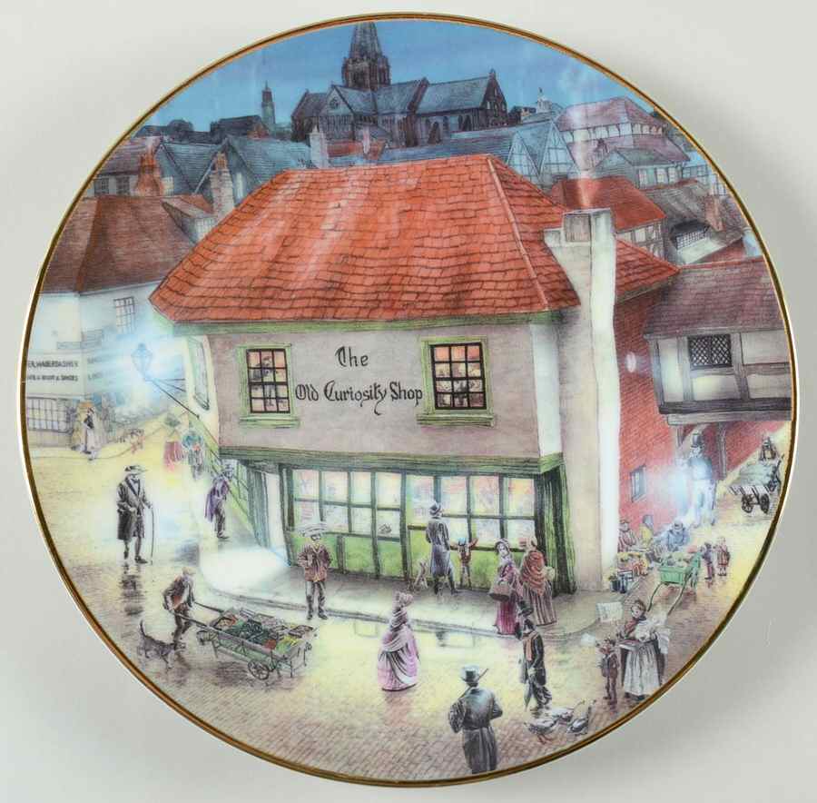 David Winter Cottage Plates Old Curiosity Shop - Boxed by David Winter-1