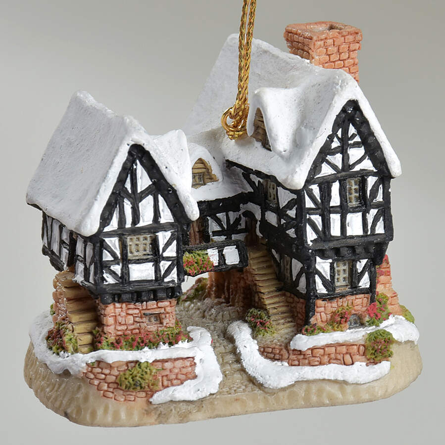 Cottage Ornament Tudor Manor House - Boxed by David Winter-1