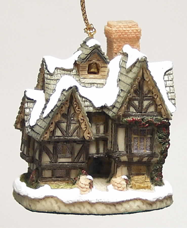 Cottage Ornament Scrooge's School - Boxed by David Winter-1