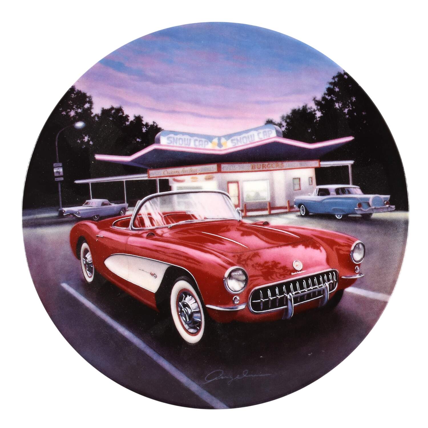 Fabulous Cars of the 50s 57 Red Corvette - No Box by Delphi-1