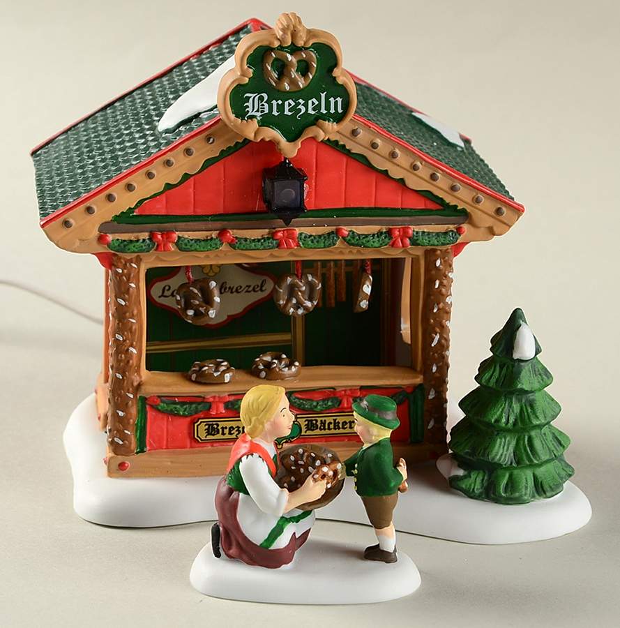 Christmas Market - Alpine Village Pretzel Booth - Boxed by Department 56-1
