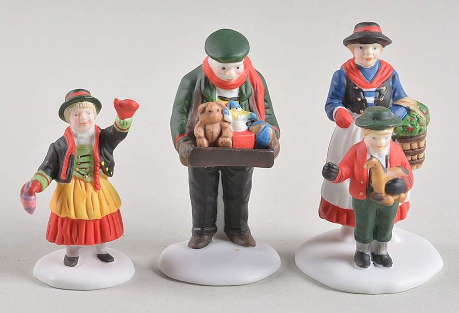 Alpine Village The Toy Peddler-Set Of 3 - Boxed by Department 56-1