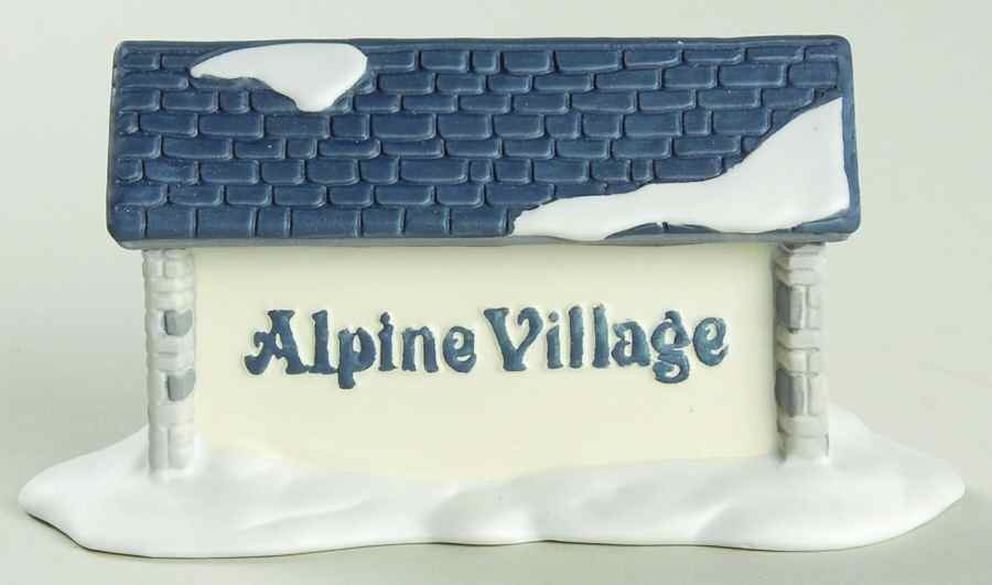 Alpine Village Alpine Village Sign - Boxed by Department 56-1