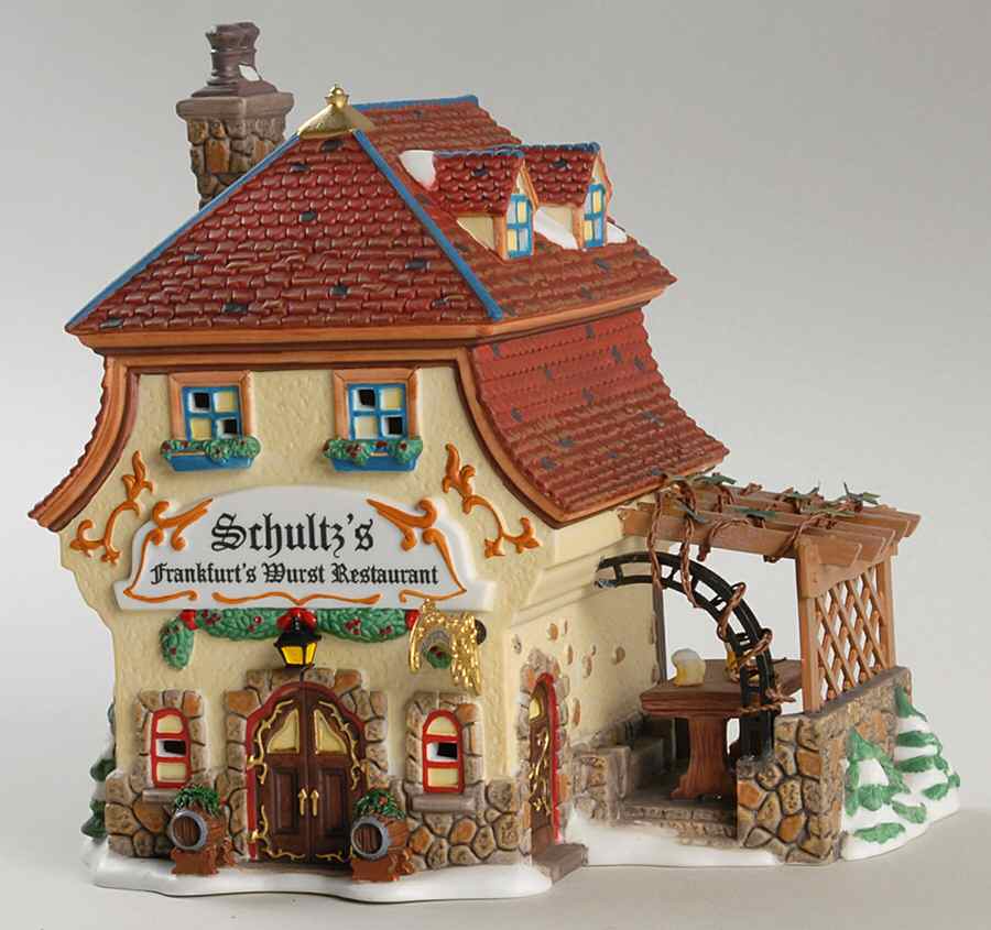 Alpine Village Schultz's Frankfurt's Wurst Restaurant - Boxed by Department 56-1