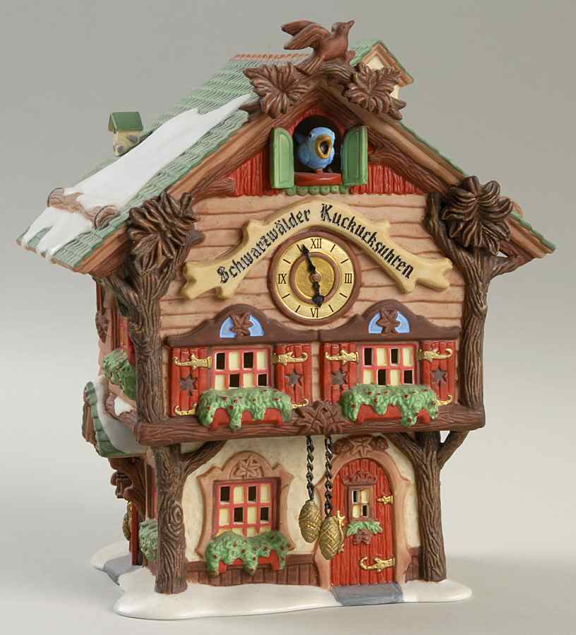 Alpine Village Black Forest Cuckoo Clock - Boxed by Department 56-1