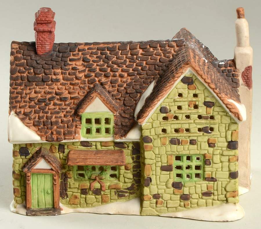 Dickens Village Stone Cottage-Green Version - Boxed by Department 56-1