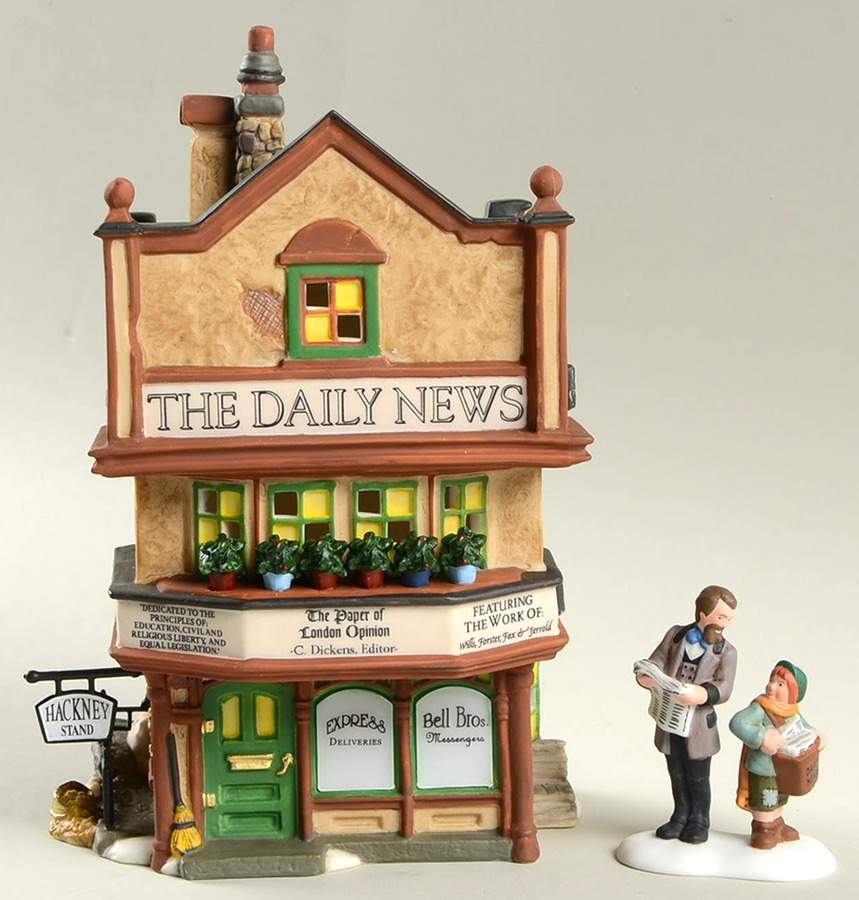 Dickens Village The Daily News  - Bx434 With Box by Department 56-1
