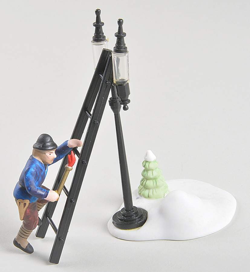 Dickens Village Lamplighter With Lamp-Set Of 2 - Boxed by Department 56-1