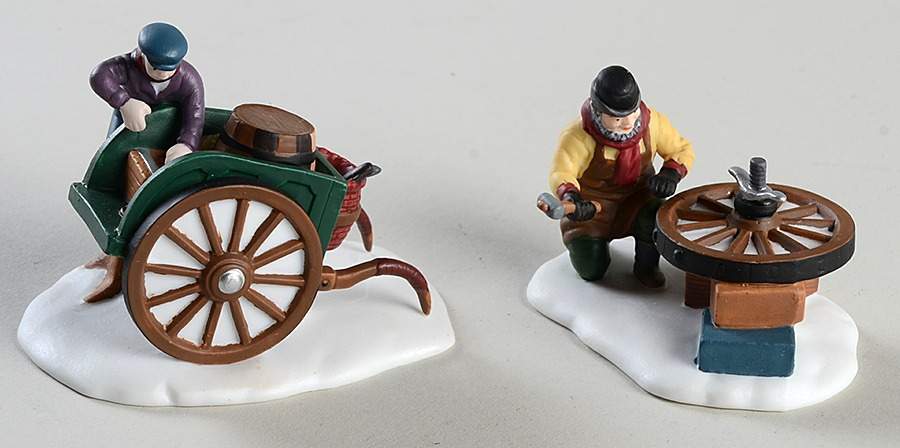 Dickens Village C Bradford Wheelwright & Son-Set Of 2 - Boxed by Department 56-1