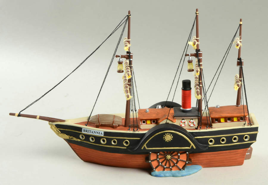 Dickens Village Hms Britannia, Queens Port-Lighted - With Box Bx335 by Department 56-1