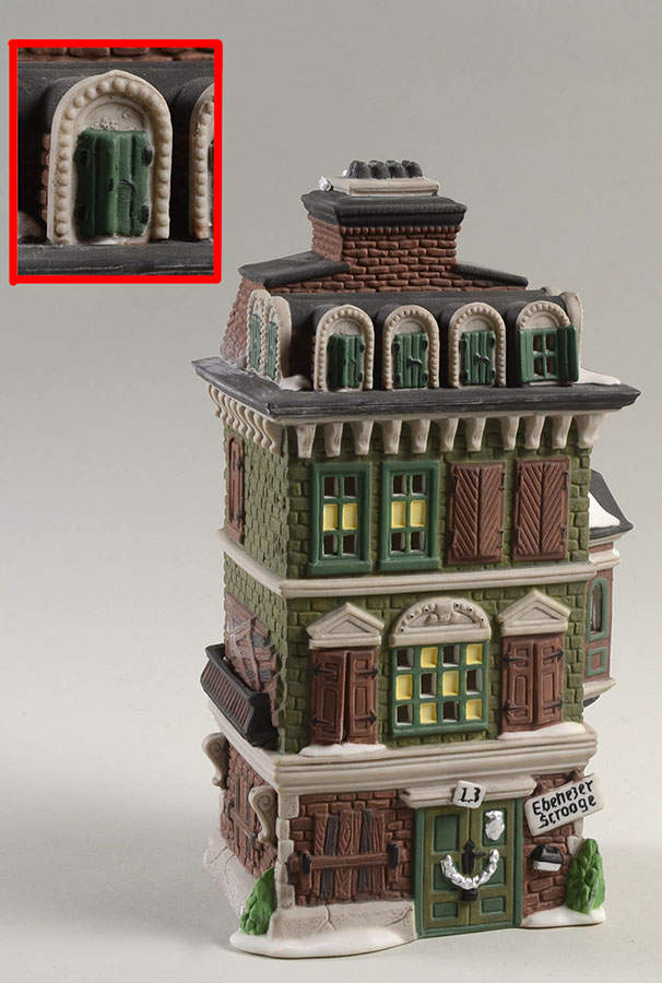 Dickens Village Flat Of Ebenezer Scrooge-Closed Shutter - With Box by Department 56-1