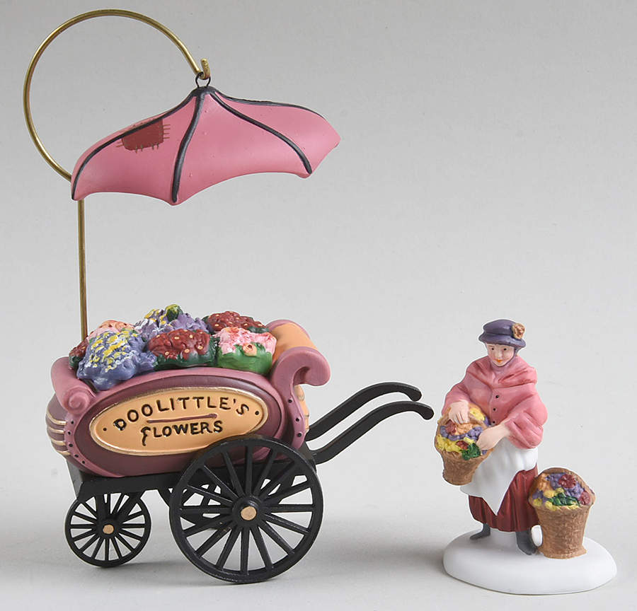 Dickens Village Chelsea Market Flower Monger & Cart-Set2 - Boxed by Department 56-1