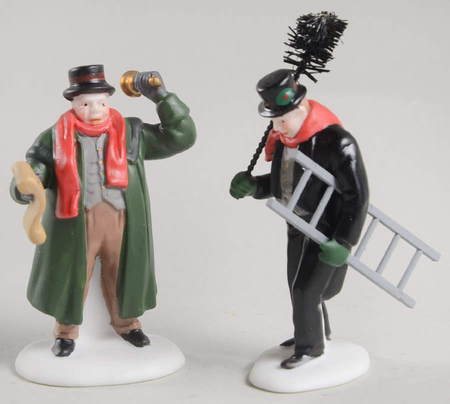 Dickens Village Town Crier & Chimney Sweep - Boxed by Department 56-1