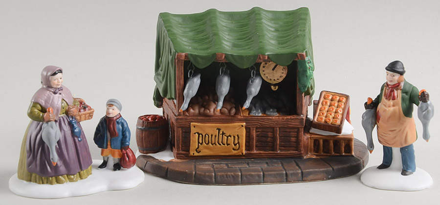 Dickens Village Poultry Market-Set Of 3 - Boxed by Department 56-1