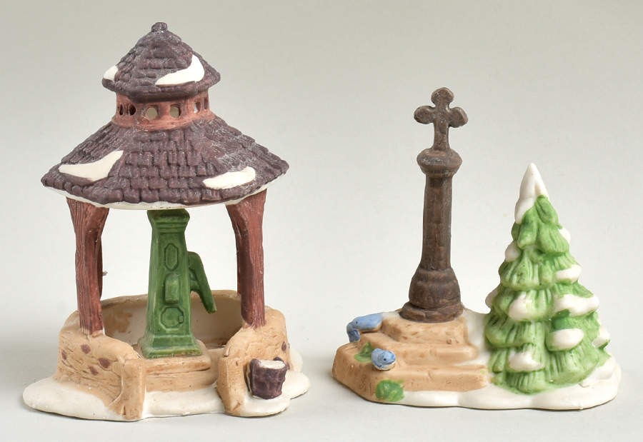 Dickens Village Village Well & Holy Cross-Set Of 2 - Boxed by Department 56-1