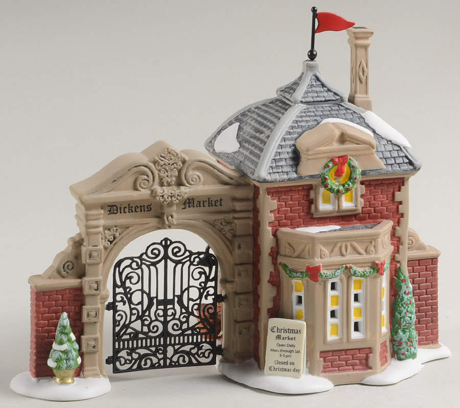Dickens Village Market Dicken's Market Gate - Boxed by Department 56-1